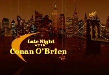 Late Night with Conan O'Brien title