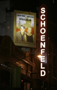 Schoenfeld Theatre and Impressionism Poster