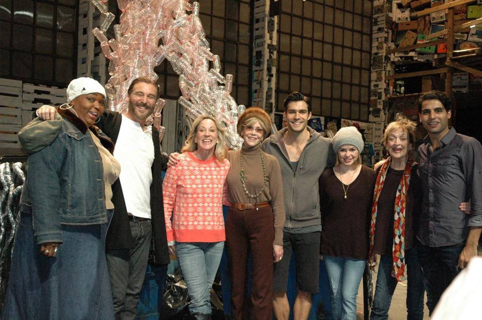 Cast of O.P.C. with Jane Fonda